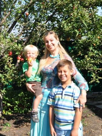 Svetlana with her children