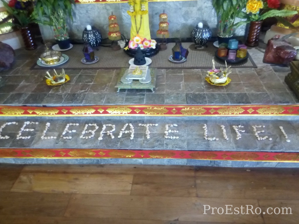 Altar in the ashram