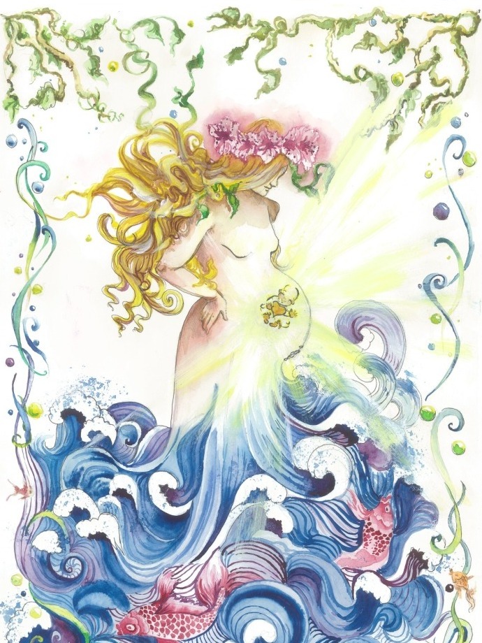 Happiness of maternity