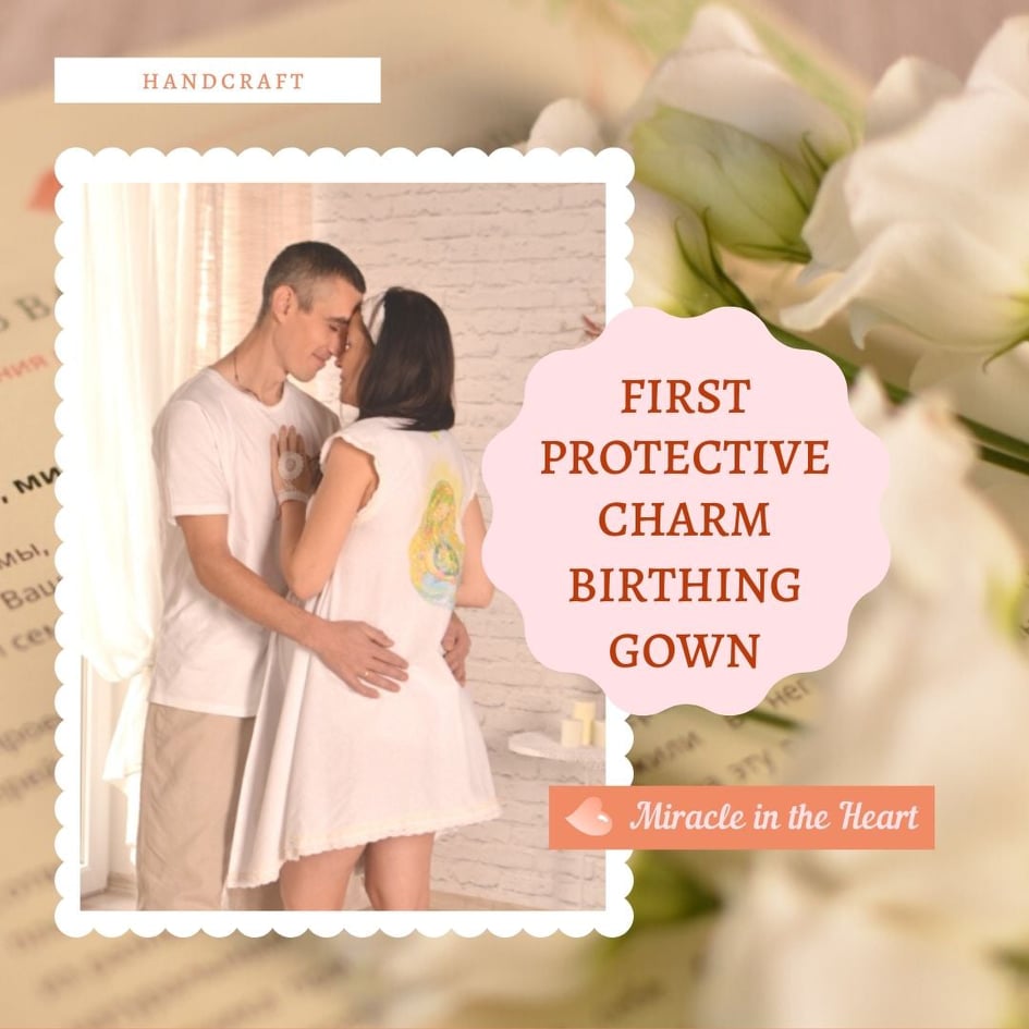 First protective birthing gown by 'Miracle in Heart'